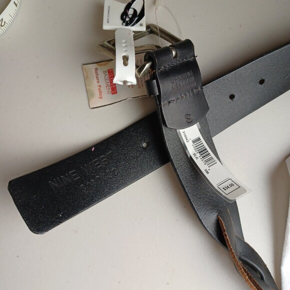 NWT Vintage Nine West Braided Leather Belt, S/M - Picture 9 of 9